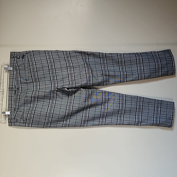 PaCsun slim chino gray plaid trouser pants size 34 - Picture 7 of 17